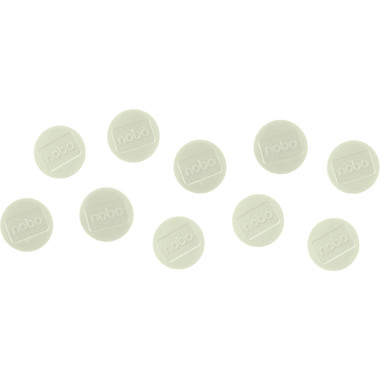 NOBO Magnet rund 38mm 1915308 weiss 10 Stück