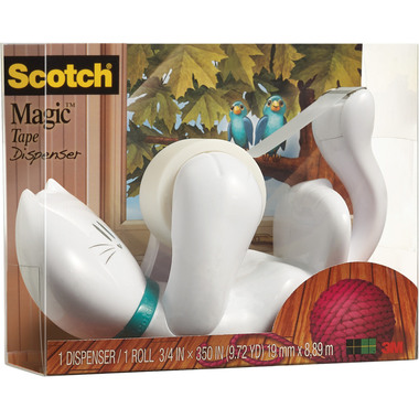 SCOTCH Magic Tape 810 19mmx8.9m C39 Dispenser Gatto bianco