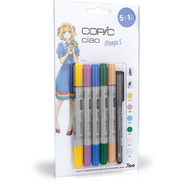 COPIC Marker Ciao 22075556 5+1 Set Manga 1