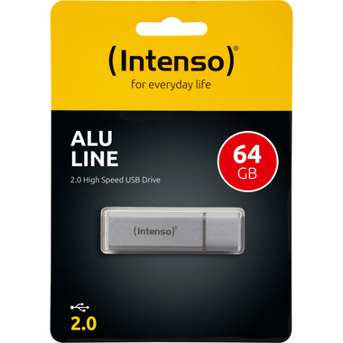 INTENSO USB-Stick Alu Line 64GB 3521492 USB 2.0 silver