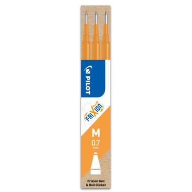 PILOT FriXion Refill 0.7mm BLS-FR7-AO apricot-orange 3 pezzi
