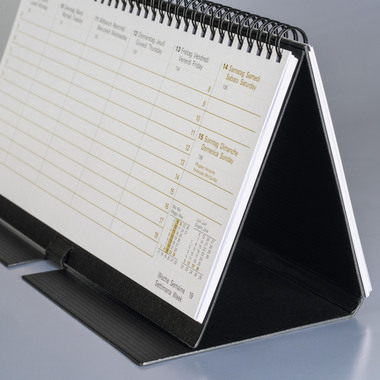 BRUNNEN Calendrier 2026 1087060906 1S/2P noir ML 28x12cm
