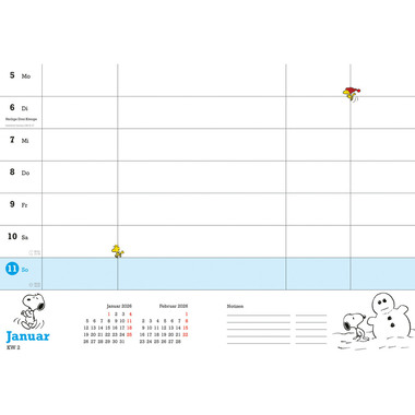 HEYE Agenda Peanuts 2026 21545+26 1S/2P TE 15.2x23.2cm