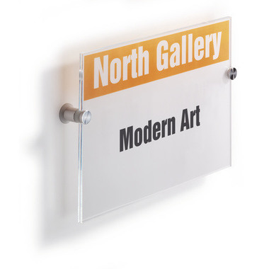 DURABLE Türschild Crystal Sign A4 482519 transparent, acryl 210x297mm