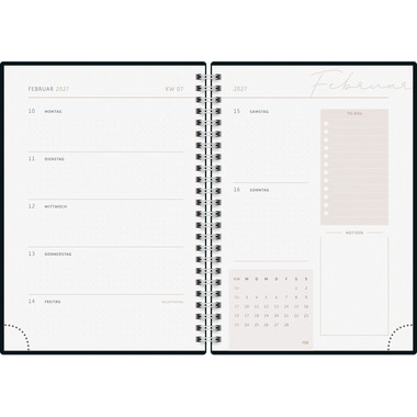 RIDOIDE Agenda Design Line 2027 7021407027.27 1W/2S Yoga DE 14.8x21cm