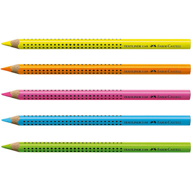 FABER-CASTELL Textliner Jumbo Grip 5mm 114851 neon blu