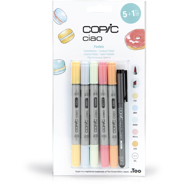 COPIC Marker Ciao 22075555 5+1 Set Pastels