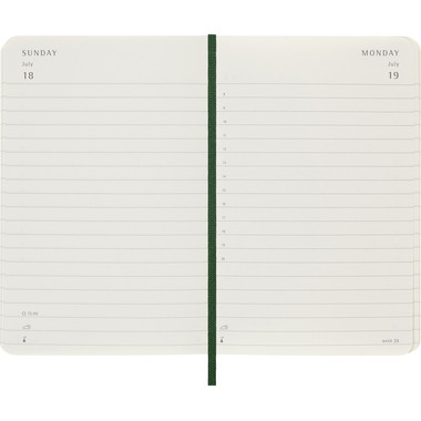 MOLESKINE Agenda Classic Pocket 2027 DSK1512DC2Y27 1J/1P vert myrte SC 9x14cm