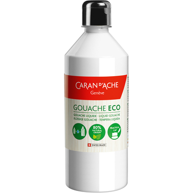 CARAN D'ACHE Deckfarbe Gouache Eco 500ml 2370.001 weiss flüssig