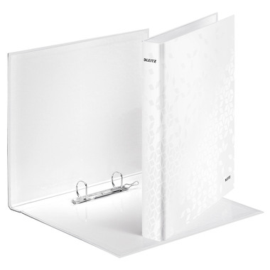 LEITZ Classeur à anneaux WOW A4 4241-00-01 blanc