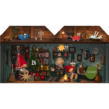 ARS EDITION Calenda. Avvento 20.5x20x1.3cm 135859 L'Avvento nella casa gnomi