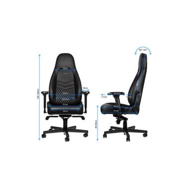 noblechairs Gaming-Stuhl ICON Echtleder Schwarz