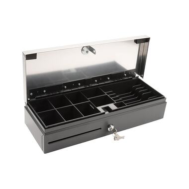 Cassetto per cassa Olympia HS-170S Nero/Acciaio inossidabile