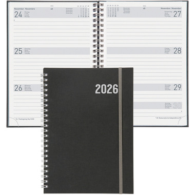 BIELLA Agenda Dispo Term Savana 2026 808591270026U 1S/2P gris ML 14.5x20.5cm