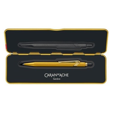 CARAN D'ACHE Penna a sfera 849 GoldBar 849.999 oro, con astuccio metallico