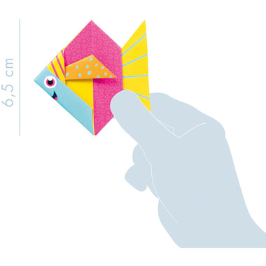 MANDARINE Dépliants Origami 12x12cm OR510C Mon petit poisson 20 feuilles