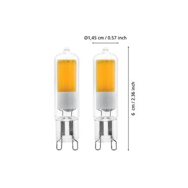 EGLO Leuchten Lampe 2 W G9 Blanc neutre