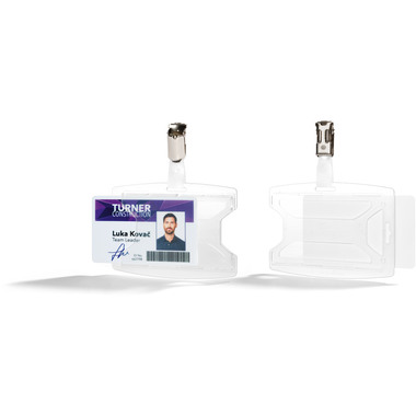 DURABLE Portabadge reXycle® 896119 Clip 1 carta 25 pezzi