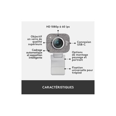 Logitech Webcam StreamCam Weiss