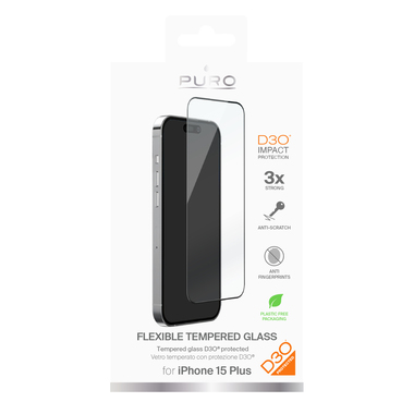 erre trempé flexible D3O pour iPhone 15 Plus | Puro