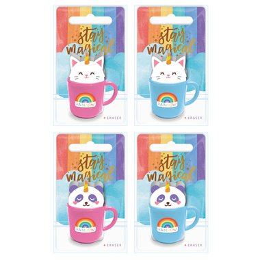 ROOST Gomma animali in tazza 4555 assortiti