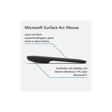 Microsoft Surface Arc Mouse schwarz