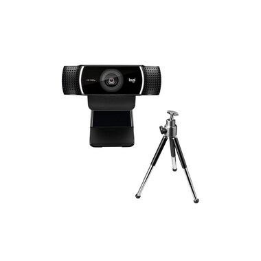 Logitech Webcam C922 Pro Stream, con treppiede, Full-HD 1080p, USB