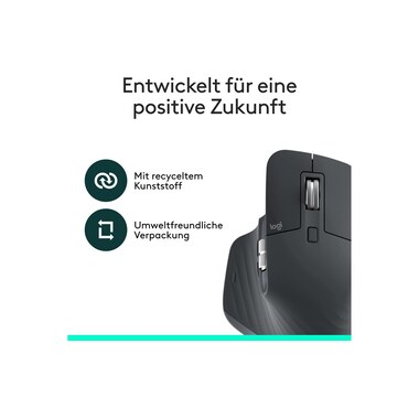 Logitech Mouse MX Master 3S Bluetooth Edition senza ricevitore