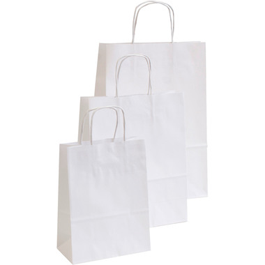 NEUTRAL Tragtaschen Allegra weiss SDS16-BIA Kraft,110g, 16x8x21cm 25 Stk.