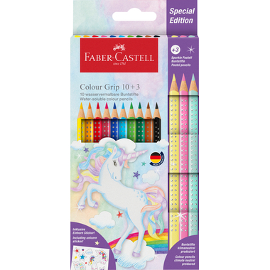 FABER-CASTELL Matita colorata Color Grip 201542 unicorno 10 + 3