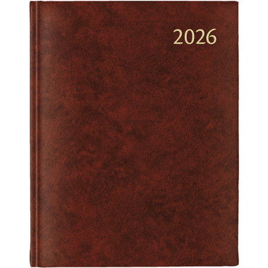 AURORA Agenda Florence Largo 2026 3115R 1T/1S bordeaux ML 16.5x21cm