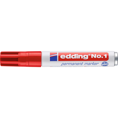 EDDING Permanent Marker No. 1 1-5mm 1-2 rot