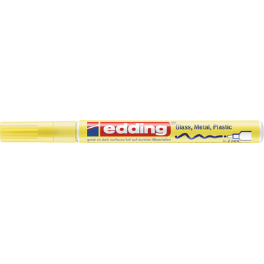 EDDING Paintmarker 751 CREA 1-2mm E-751-135 CR pastell giallo
