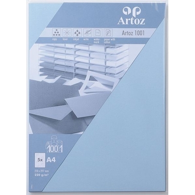 ARTOZ Karten 1001 A4 107696144 220g, pastellblau 5 Blatt