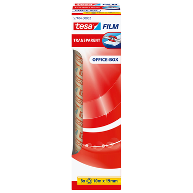 TESA Klebeband transp.Box 10mx19mm 574040000 8 pezzi