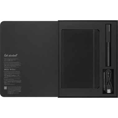 MOLESKINE Smart Writing Set A5 999274795 schwarz, liniert 176 Blatt