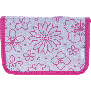 FUNKI Etui Pink Flowers 6012.007 pink 23x14x4cm