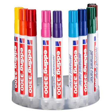 EDDING Permanent Marker 3300 1-5mm 3300-E10 10-farbig ass.