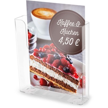 DEFLECTO Prospekthalter A5 76301 transparent hochformat