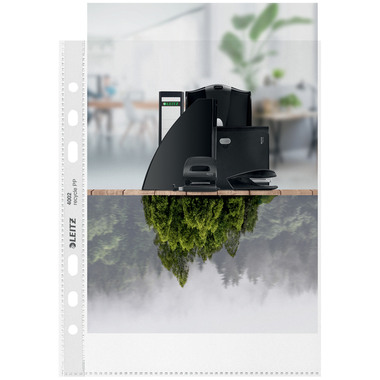 LEITZ Poches PP Recycle A5 4002-00-03 transparent, 100my 25 pcs.