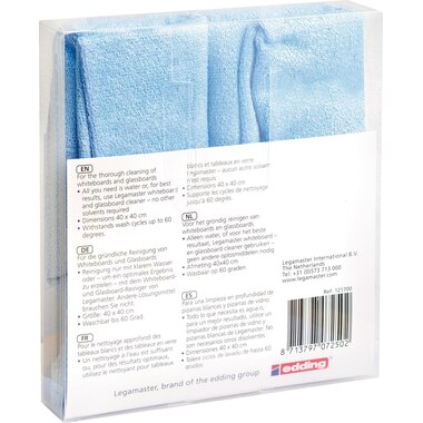 LEGAMASTER Micro fibra 40x40cm 7-121700 blu, tessile 2 pezzi