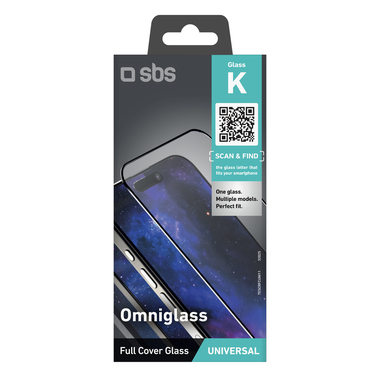 Tempered glass Universal Full Cover in Glass K | SBS