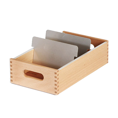 FLÜCK Karteikasten A6 A6QUER/40 Buche 17.1x7.6x40cm