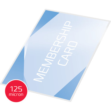 GBC Laminiertasche 75×105mm 3740303 glanz, 125my 100 Stk