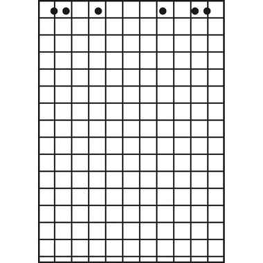 LANDRE Flipchart-Block 68x99cm 10050589 80g, kariert, recycl. 5x20 Bl.
