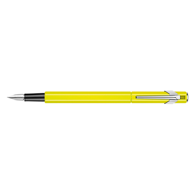 CARAN D'ACHE Stylo plume 849 F 841.470 jaune fluo, verni