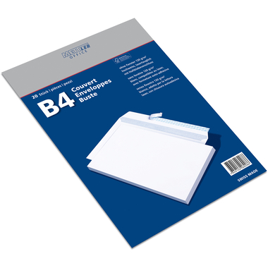 METTLER Enveloppe sans fenêtre B4 9096-120-S20 120g, blanc 20 pcs.