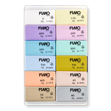 FIMO Modellierset soft 12x25g 8023C12-3 pastel