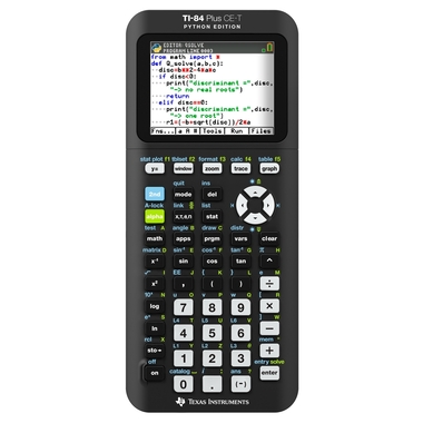 TEXAS INSTRUMENTS Graphing Calculator DE/FR/EN TI-84 Plus CE-T PE Python Edition