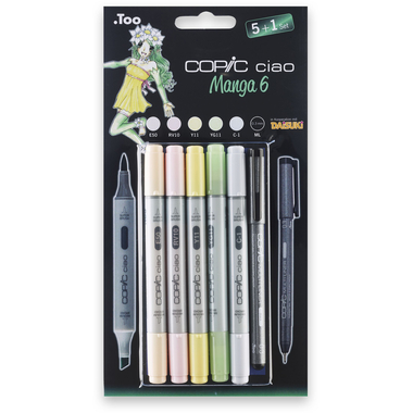 COPIC Marker Ciao 22075563 5+1 Set Manga 6